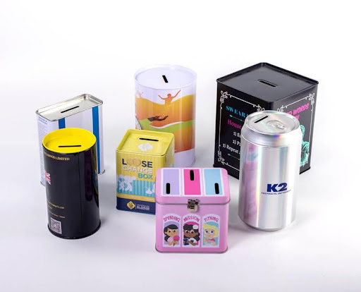 What are the most popular sizes for custom tins for food, tea, coffee, and candles?