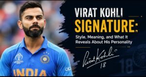 Virat Kohli signature
